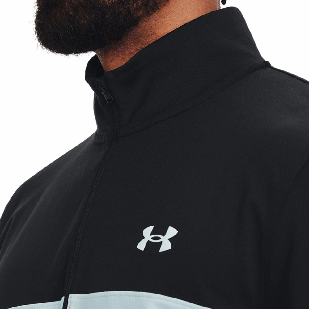 Under Armour Storm Midlayer 1/2 Zip Sweater - Black/Light Blue product abstract mystery
