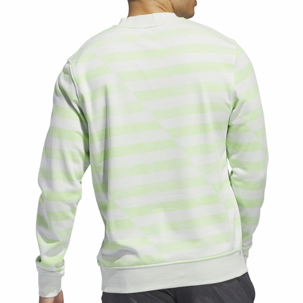 adidas Printed Crew Neck Pullover - Crystal Jade/Green Spark suitable for gifts