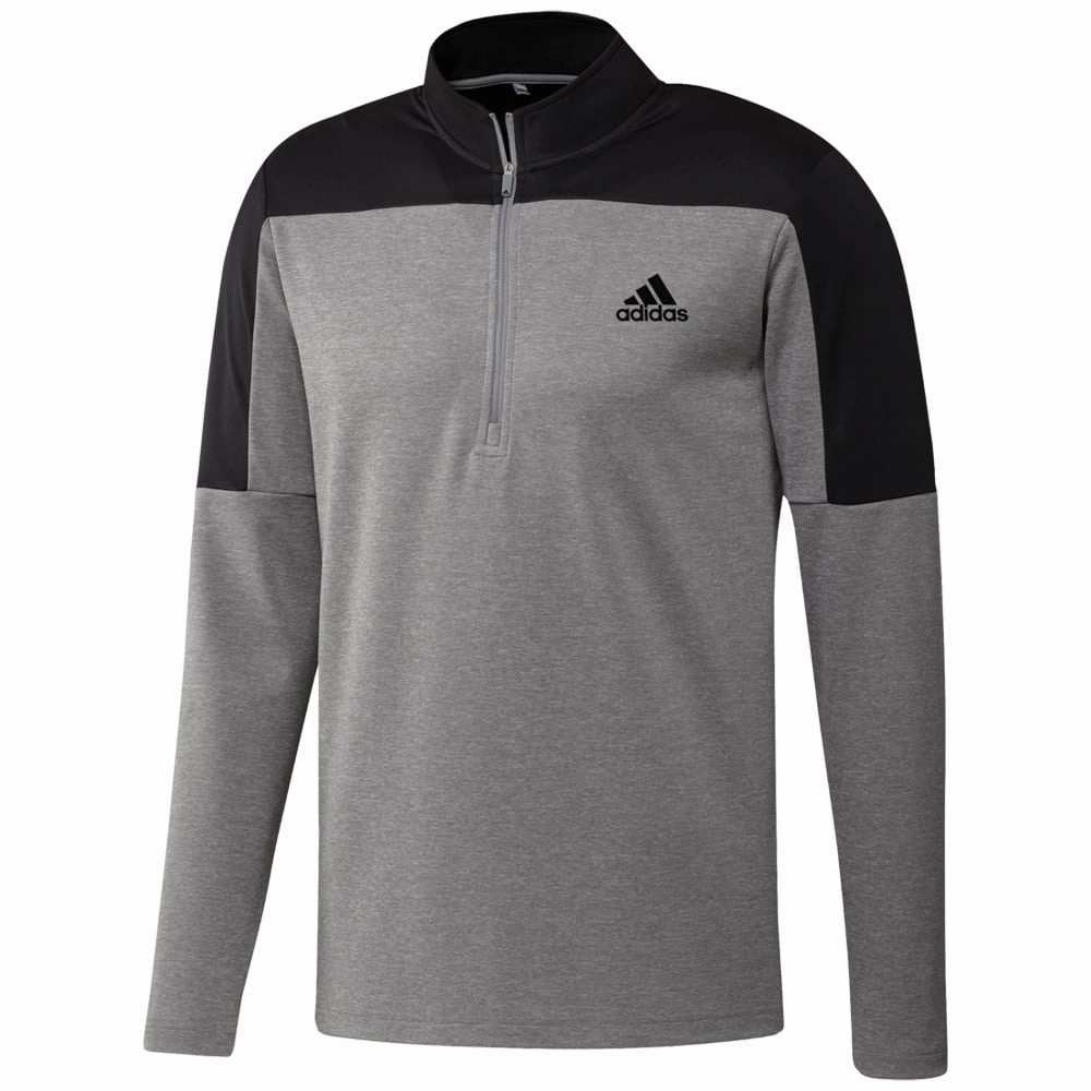 Timeless Comfort Effortless Comfort adidas UPF Lightweight 1/4 Zip Midlayer - Grey Three