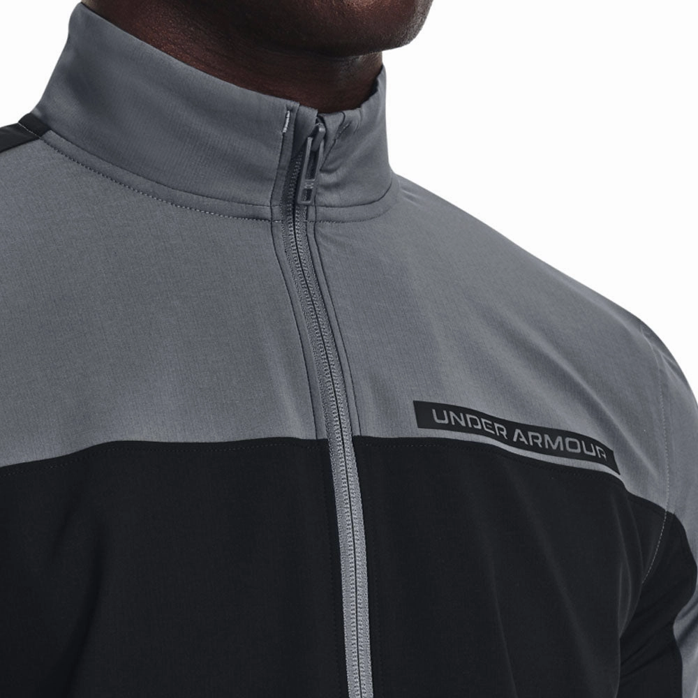 Under Armour Storm Windstrike Full Zip Pullover - Black/Pitch Grey Polyester