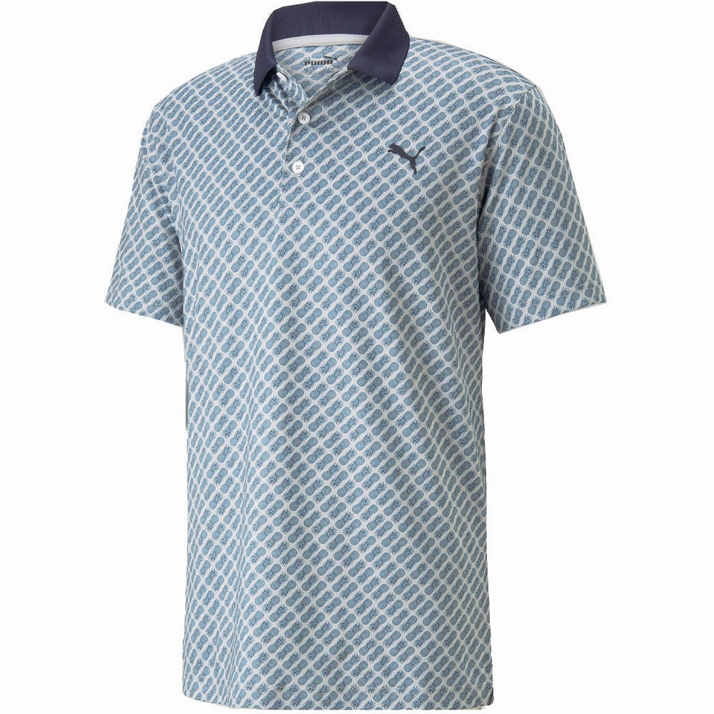 Tagless Design Everyday Layer Puma MATTR Pineapple Polo Shirt - Navy/Black