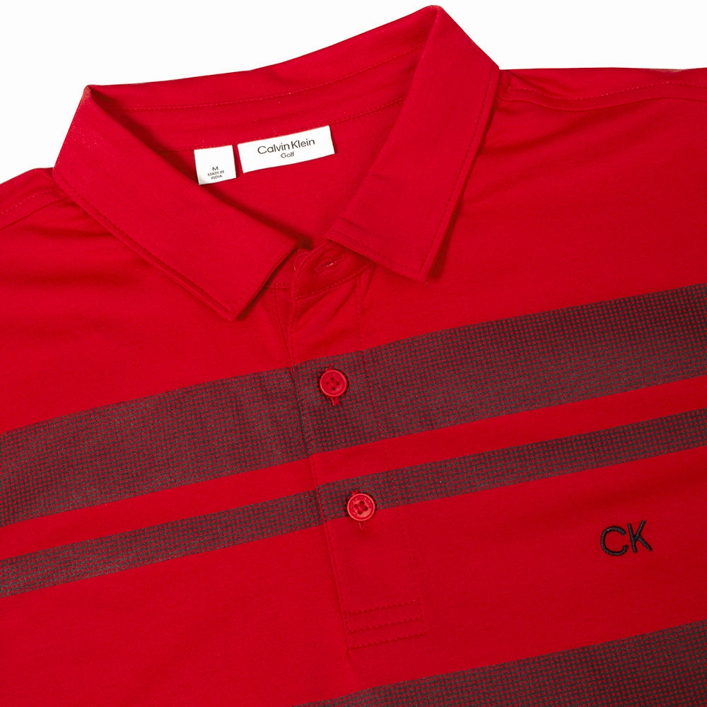 Light and Cozy Low Environmental Impact Calvin Klein Fort Jackson Polo Shirt - Red