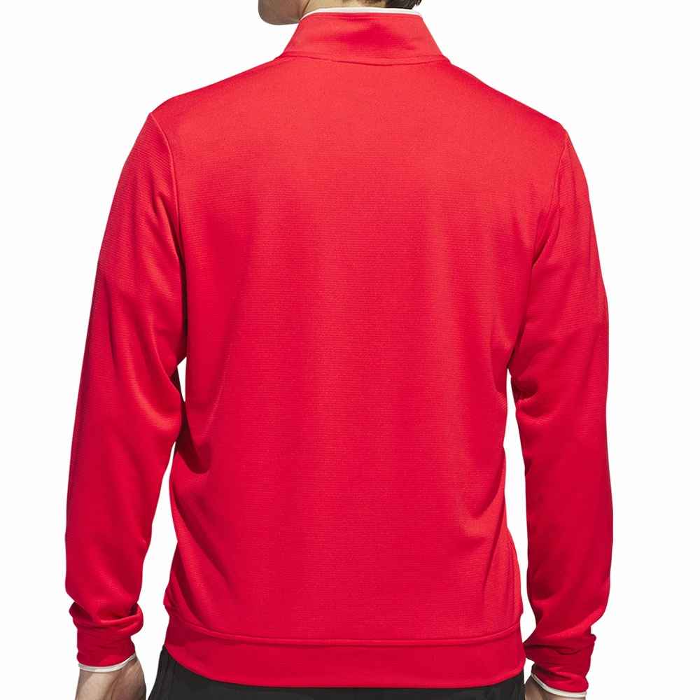 product eco friendliness level adidas UPF Lightweight 1/4 Zip Pullover - Pure Ruby