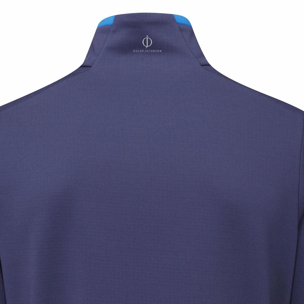 Chic Style Mid range Oscar Jacobson Talbot Tour Mid Layer 1/2 Zip Pullover - Navy