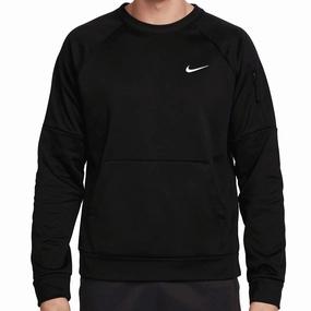 Nike Therma-FIT Crewneck Sweater - Black/White Comfy Streetwear product customization