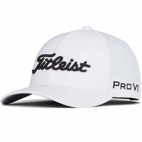 Titleist Junior Tour Performance Cap - White/Black Casual Elegance On-the-Go Accessory.
