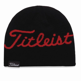 Titleist Lifestyle Beanie - Black/Red Easy Pack