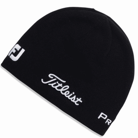 Essential Style Titleist Merino Wool Beanie - Black/White