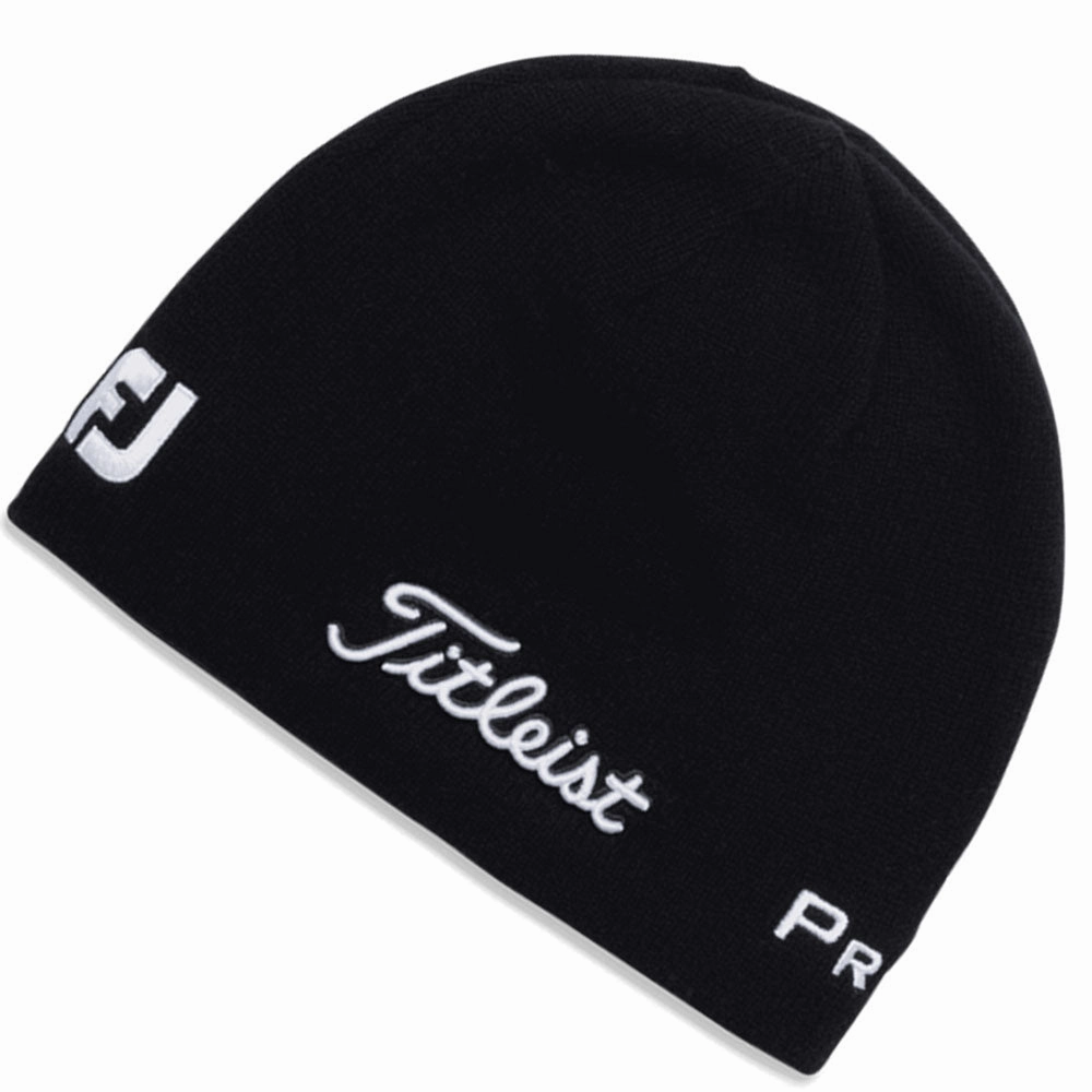 Essential Style Titleist Merino Wool Beanie - Black/White