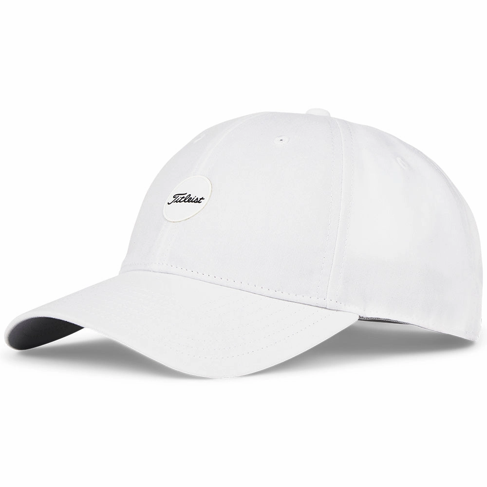 Titleist Montauk Lightweight Cap - White/Black Embroidered Detail Printed design