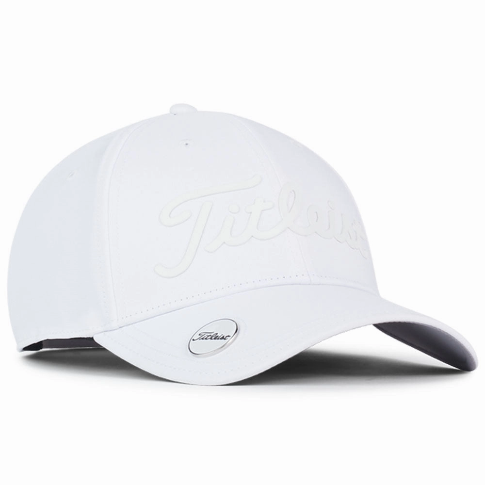 Smart Look Titleist Players Performance Ball Marker Cap - White/White