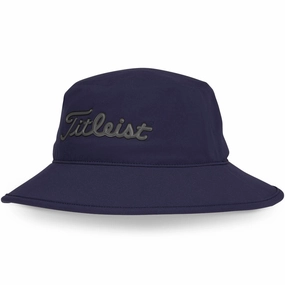 high contrast Lifestyle Focus Titleist Players StaDry Bucket Hat - Navy/Charcoal