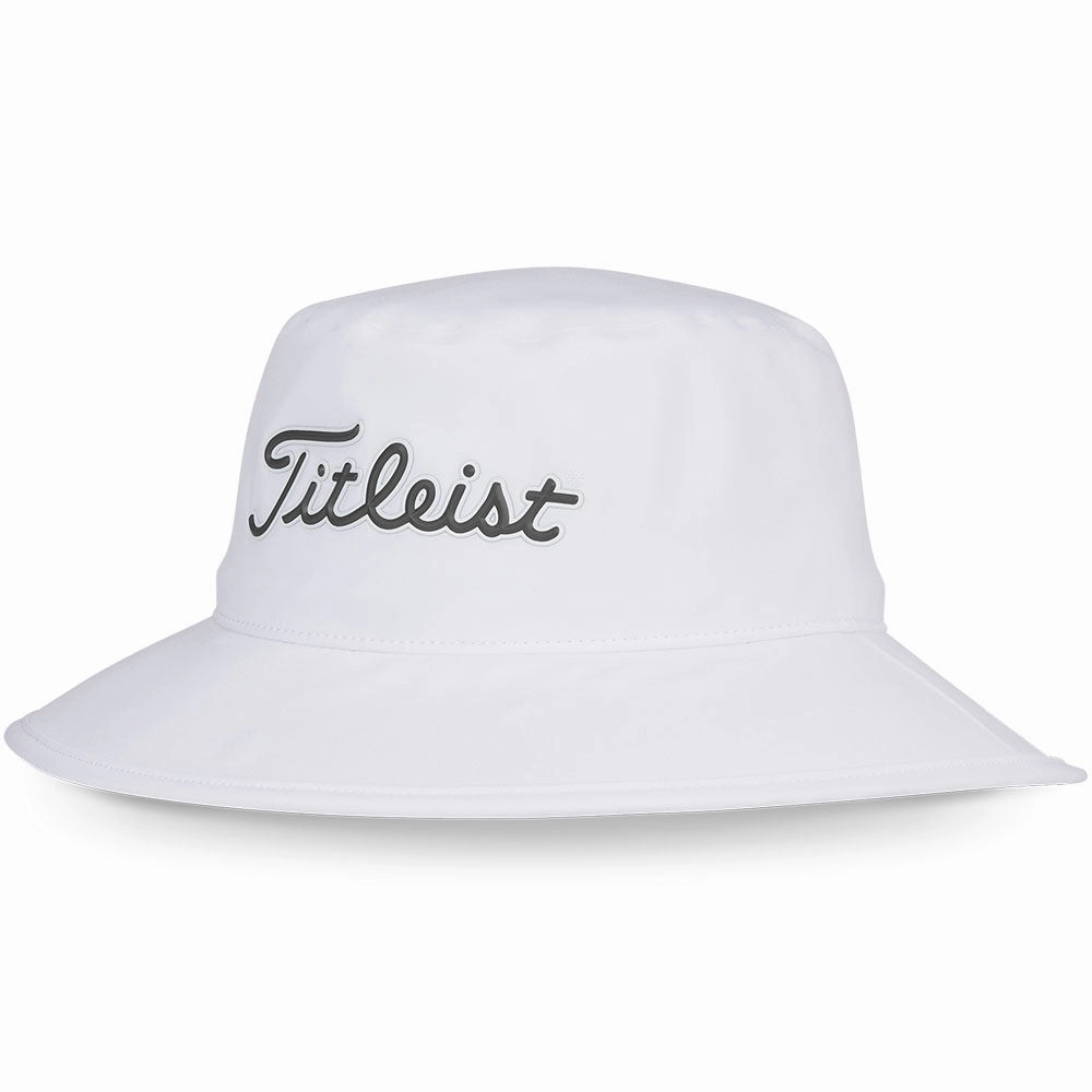 Summer Ready Lifestyle Focus Titleist Players StaDry Bucket Hat - White/Charcoal