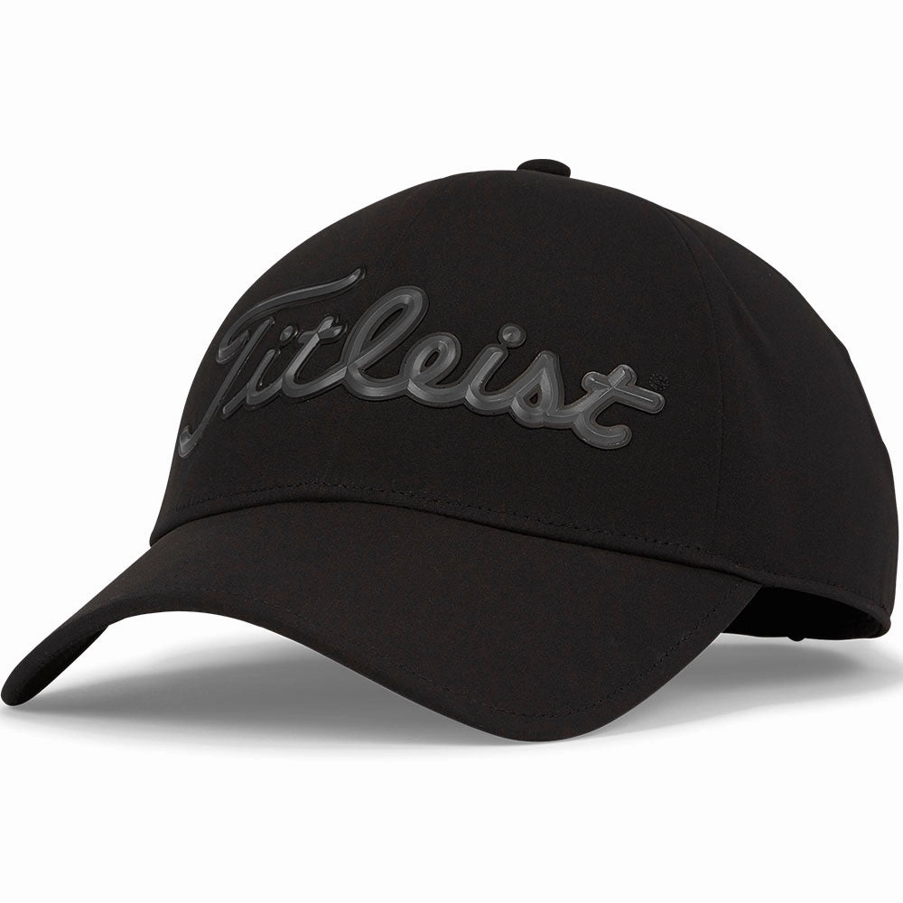 Modern Casual Chill Style Titleist Players StaDry Waterproof Cap - Black/Charcoal