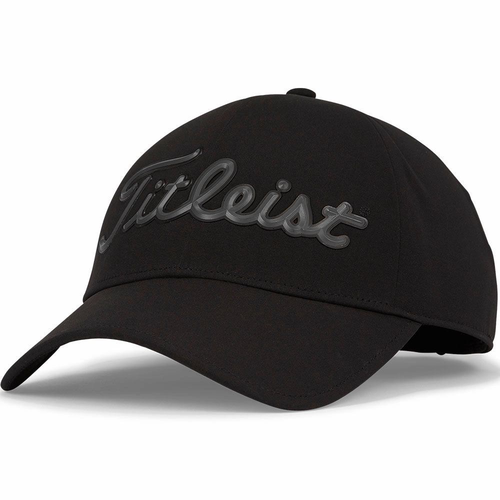 Titleist Players StaDry Waterproof Cap - Black/Charcoal Cool feature Clean Lines