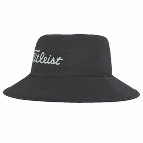cool factor Resort Style Titleist StaDry Performance Bucket Hat - Black/Grey