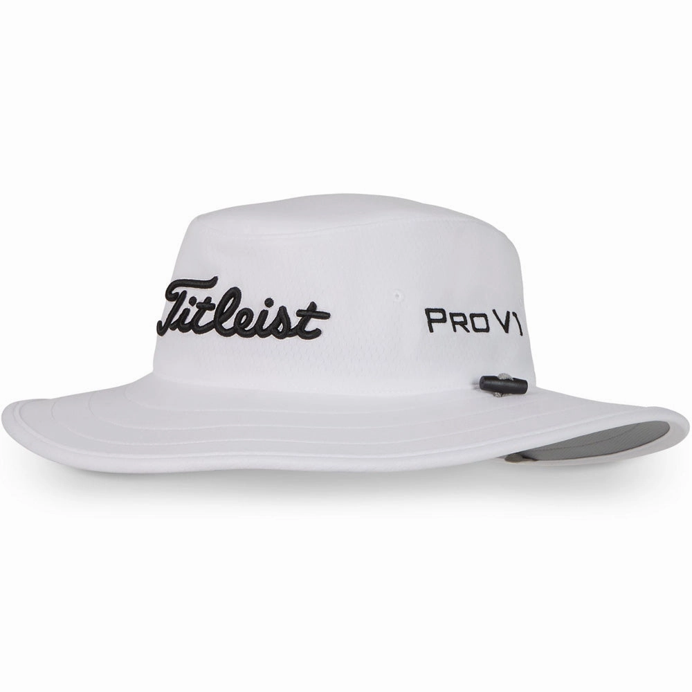 Titleist Tour Aussie Hat - White/Black Outdoor Gathering Luxury Appeal