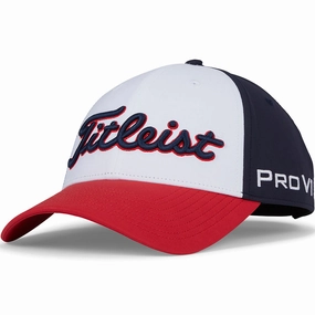 Titleist Tour Performance Cap - Navy/White/Red Low Key Look Weekend Essential