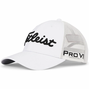 Casual Friday Chic Detail Titleist Tour Performance Mesh Adjustable Cap - White/Black