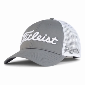 Titleist Tour Performance Mesh Cap - Charcoal/White Statement Piece