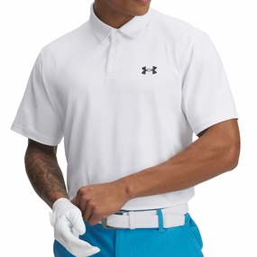 Trendy Wear Ultra Soft Blend Under Armour T2G Pique Polo Shirt - White/Black