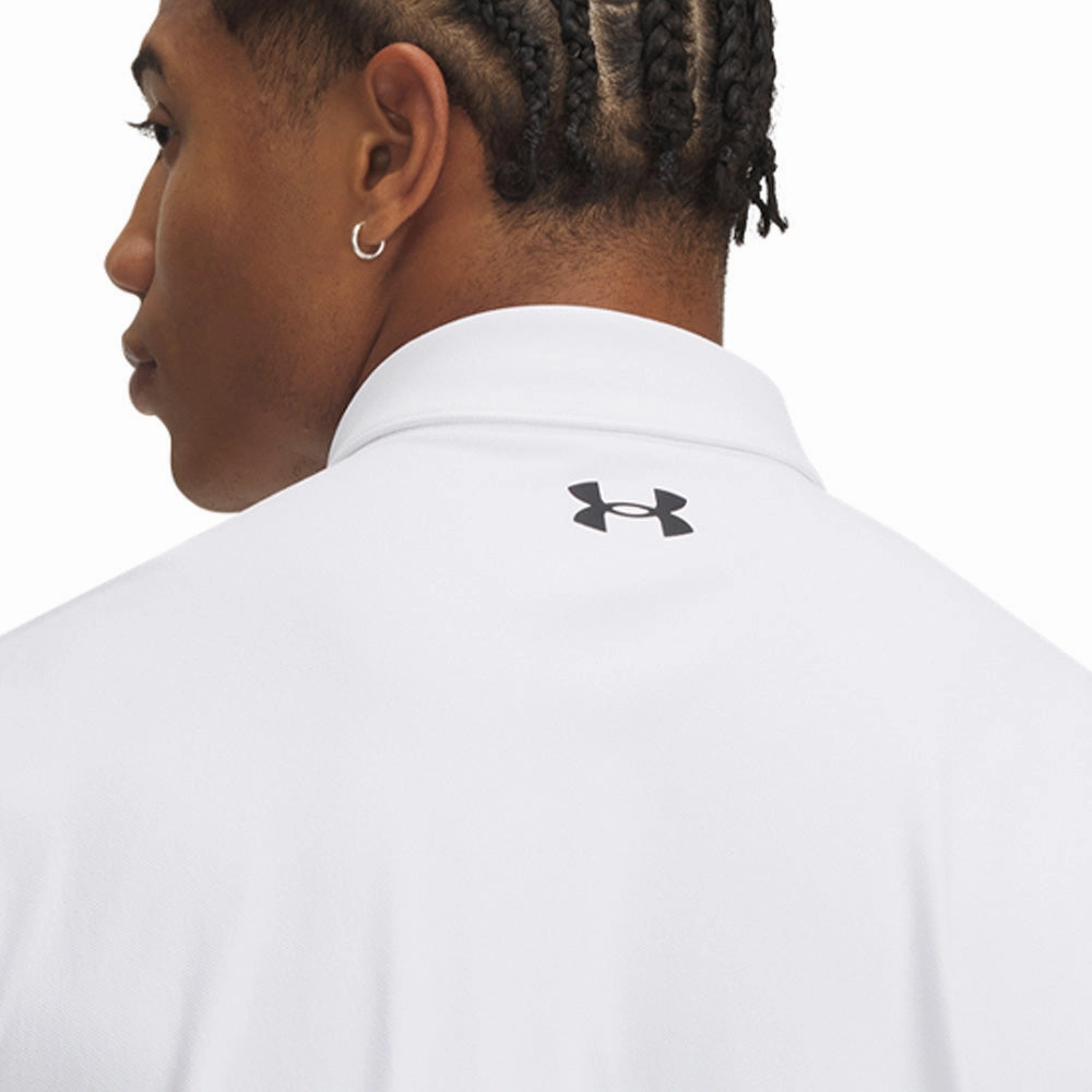 Outdoor Comfort Style Under Armour T2G Pique Polo Shirt - White/Black