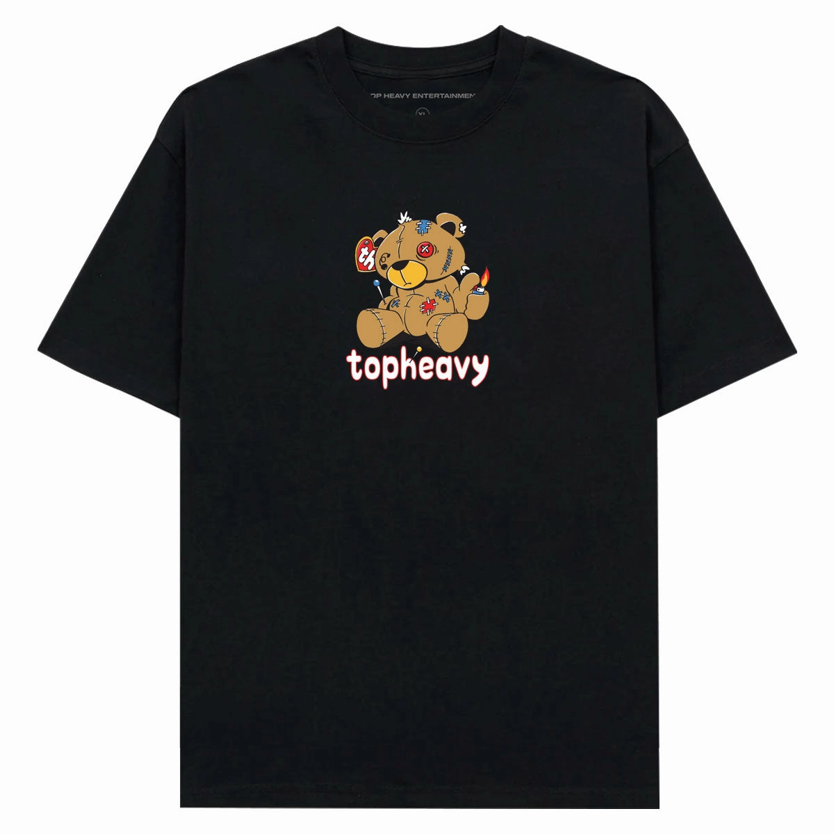 Top Heavy Bear Minimum T-Shirt - Black BiodegradableMaterial