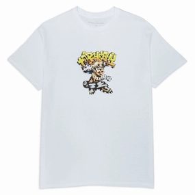 Top Heavy Block Boy T-Shirt - White Flatlock stitching Smart Layer