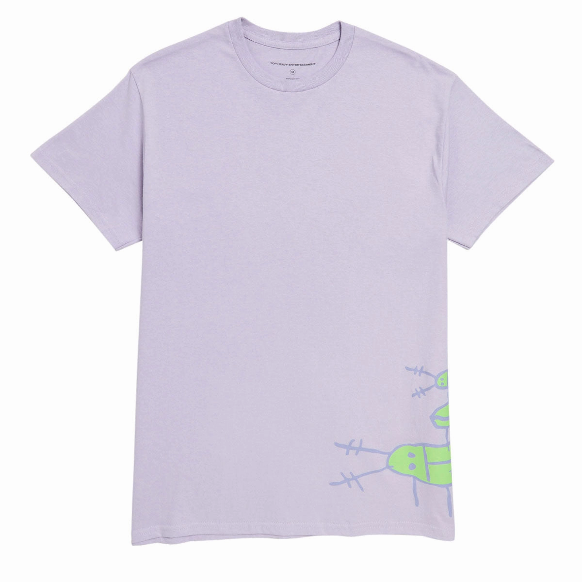 Simple Yet Elegant ThermoregulatingFabric Top Heavy Bugged Out T-Shirt - Lavender