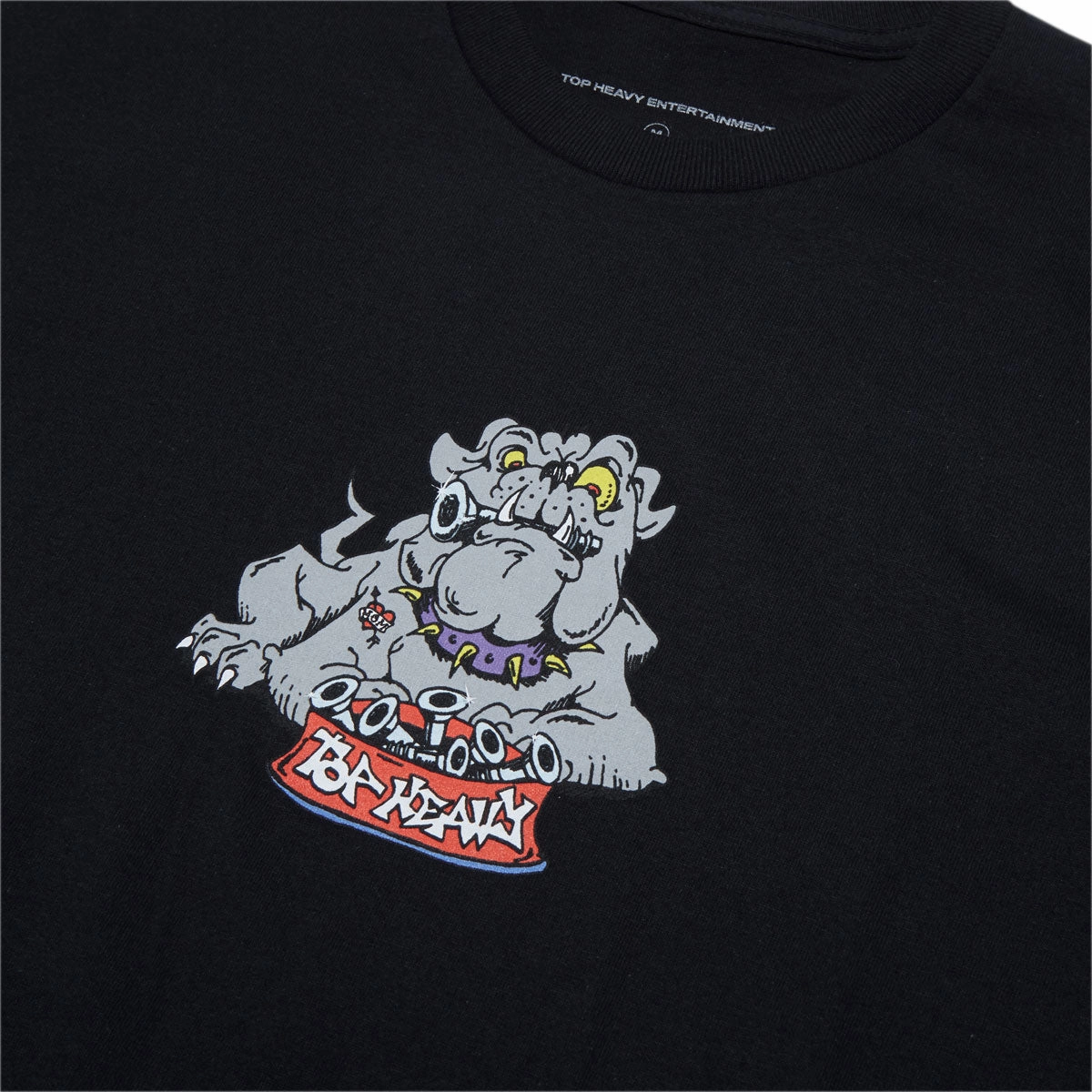 Top Heavy Dogfood T-Shirt - Black Soft Material