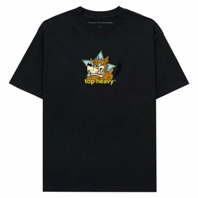 Basic Layer Casual Layer Top Heavy Doghouse T-Shirt - Black