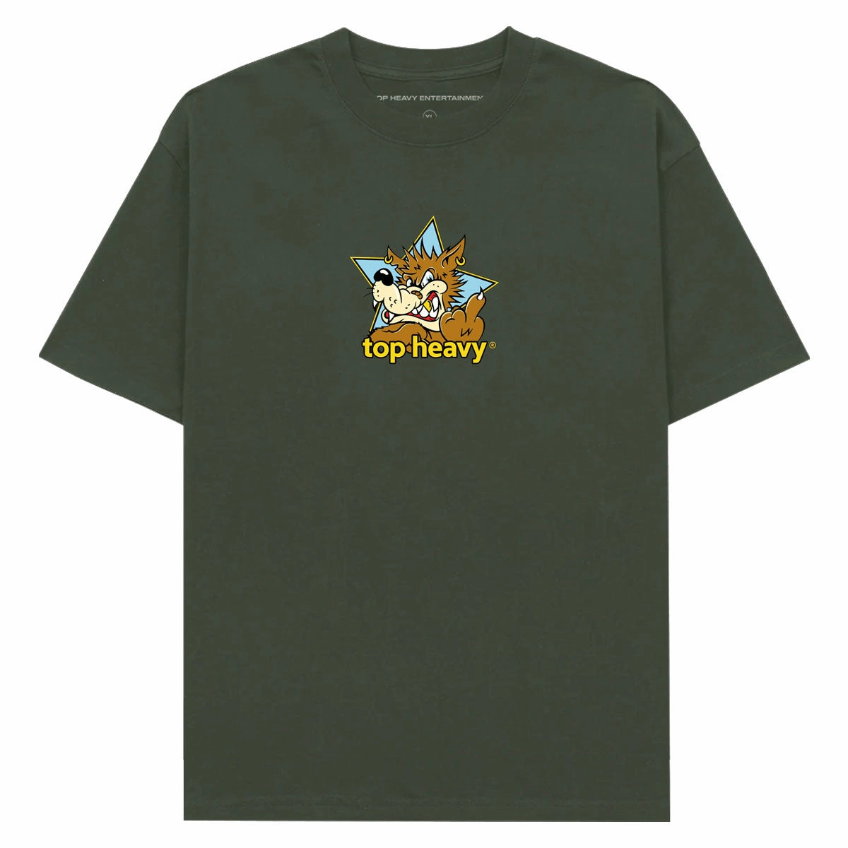 Top Heavy Doghouse T-Shirt - Military Green Holiday Wear
