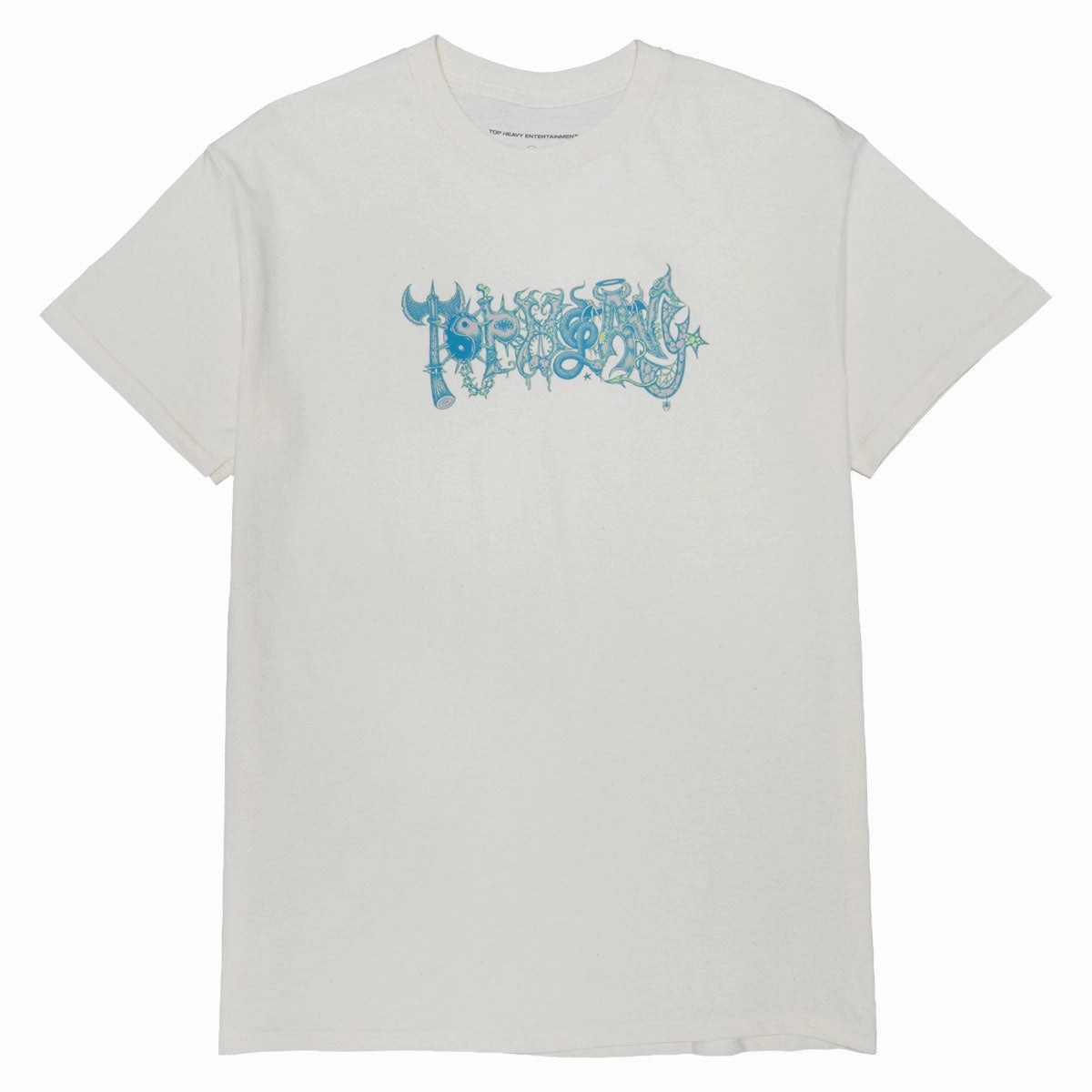 Classic Layer Wear Non Fading Material Top Heavy Lore T-Shirt - Natural