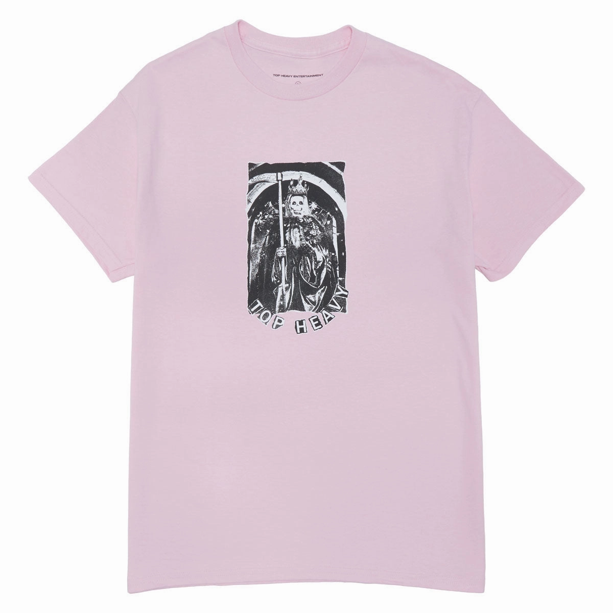 Comfortable And Versatile Top Heavy Muerte T-Shirt - Light Pink