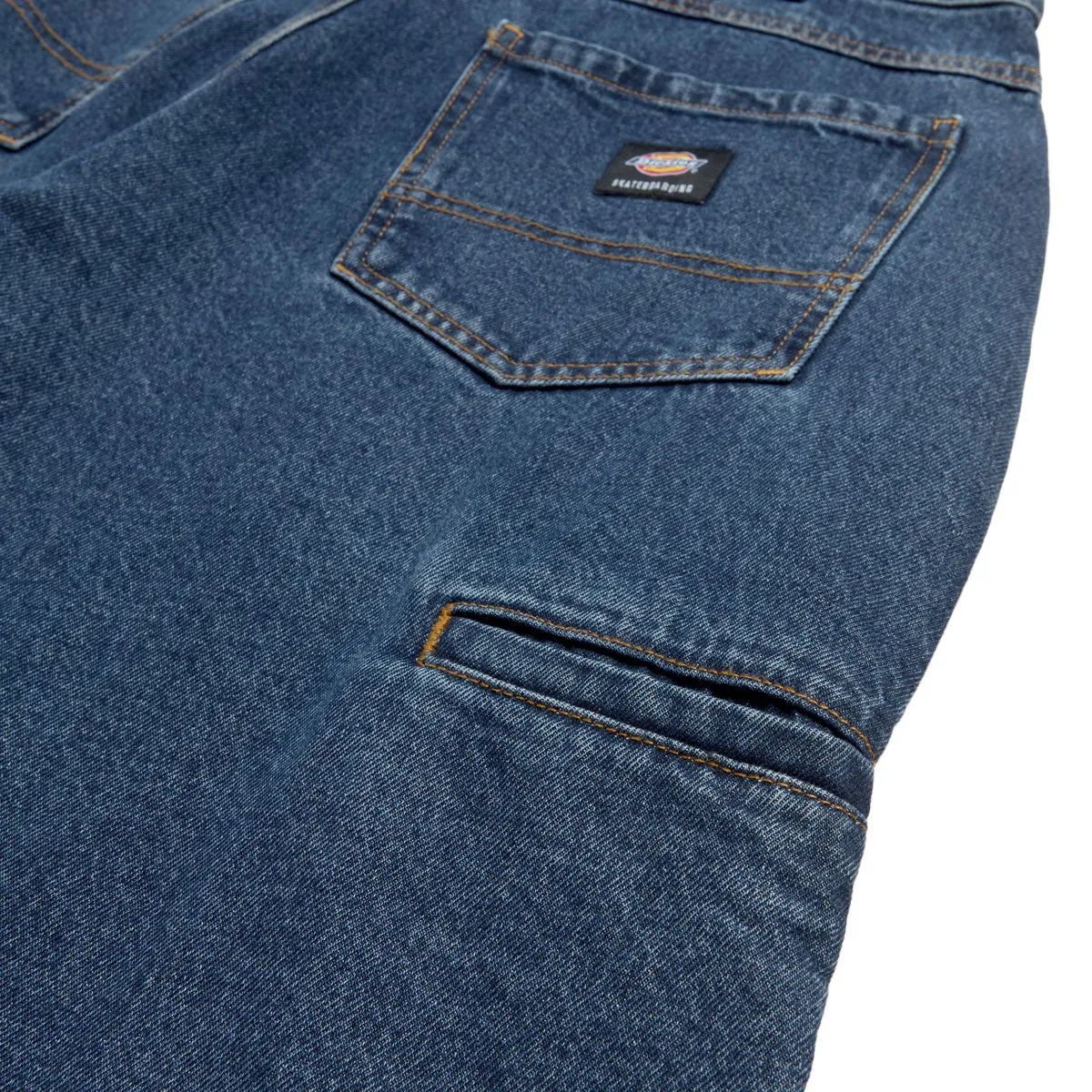 Dickies Mike Anderson Denim Jeans - Stonewashed Indigo Blue Quick-Dry Material OrganicCotton