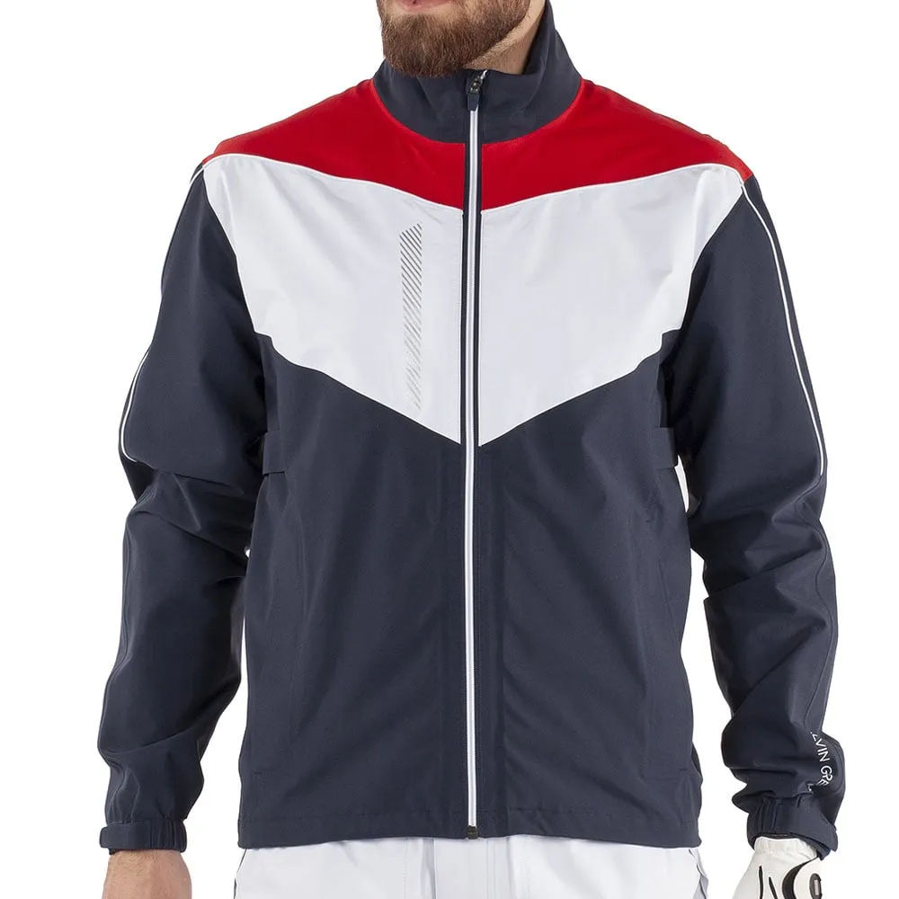 Galvin Green Armstrong Gore-Tex Paclite Waterproof Jacket - Navy/White/Red Light Reflectivity Trim