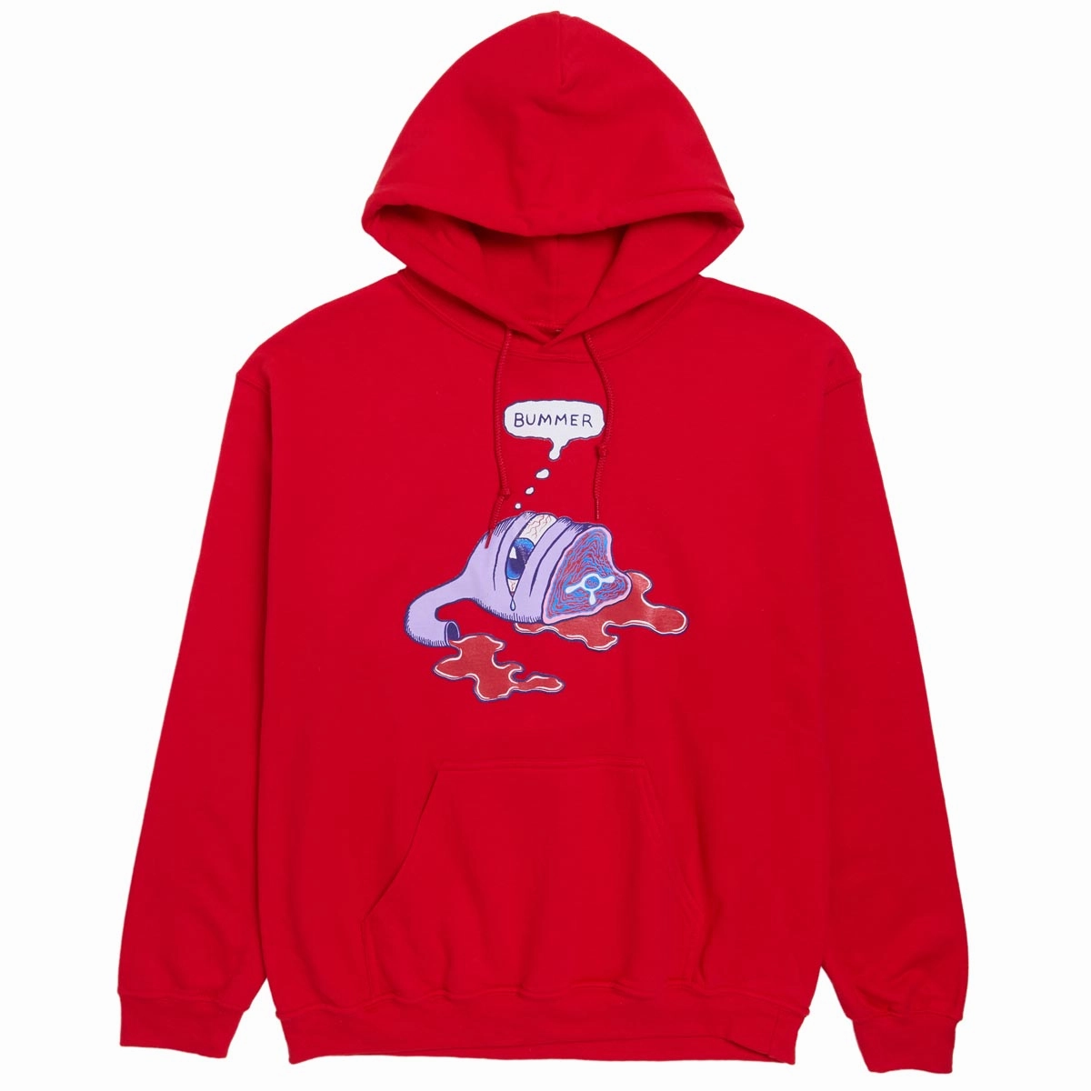 informal gathering Fleece Lined Interior Toy Machine Bummer Hoodie - Red
