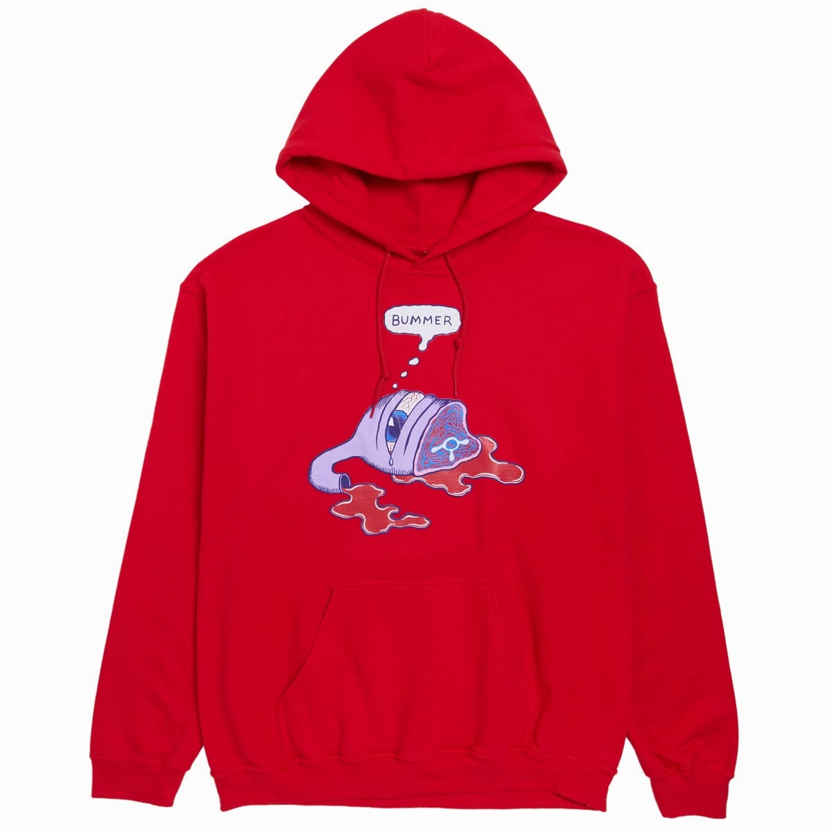 Reinforced Shoulder Panels Toy Machine Bummer Hoodie - Red