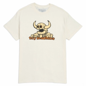 City Fashion Look Toy Machine Dead Monster T-Shirt - Natural
