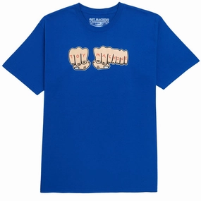 Easy Style Wear Seasonal Must-Have Toy Machine Fist T-Shirt - Blue