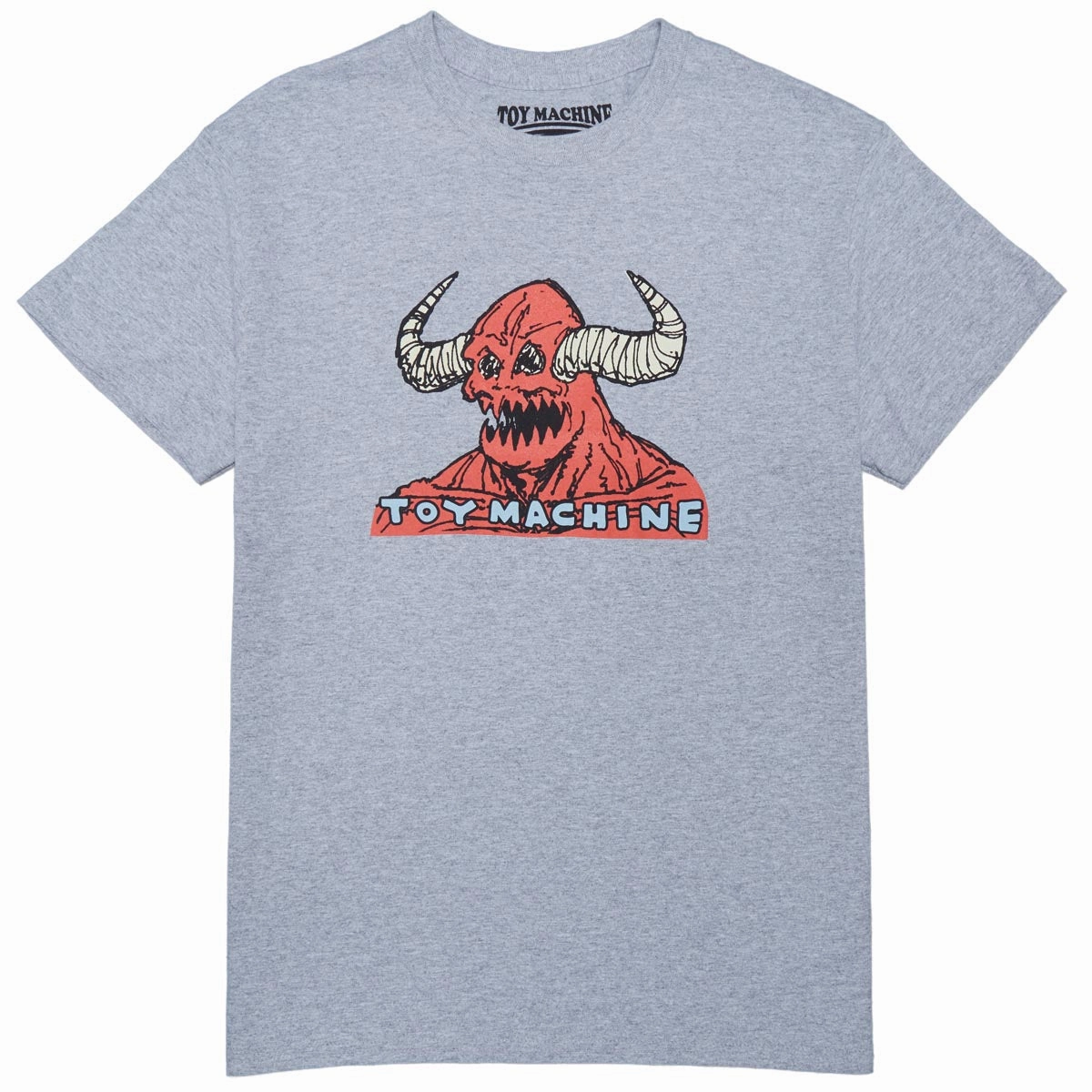 Toy Machine Hell Monster T-Shirt - Heather Grey Comfy Fit Layer