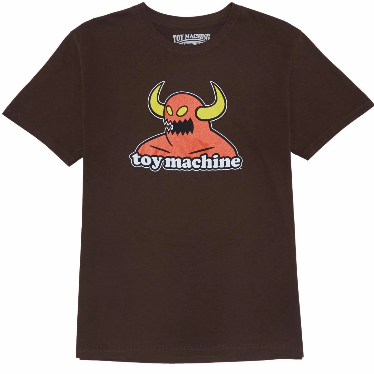 Toy Machine Monster T-Shirt - Brown Floral Pattern