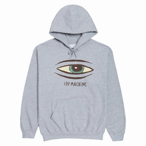 windproof lining Quick Drying Toy Machine Sect Eye Hoodie - Grey