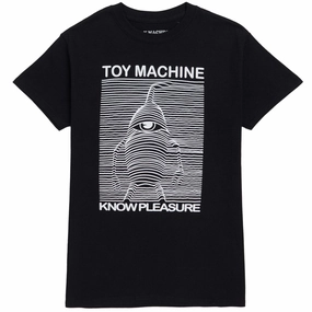 Toy Machine Toy Division T-Shirt - Black Durable Collar Construction Moisture Management Technology