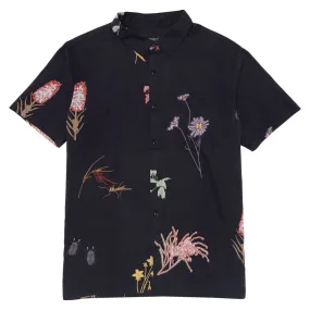 Roark Gonzo Woven Shirt - Black Soft Collar Design Year-Round Wear