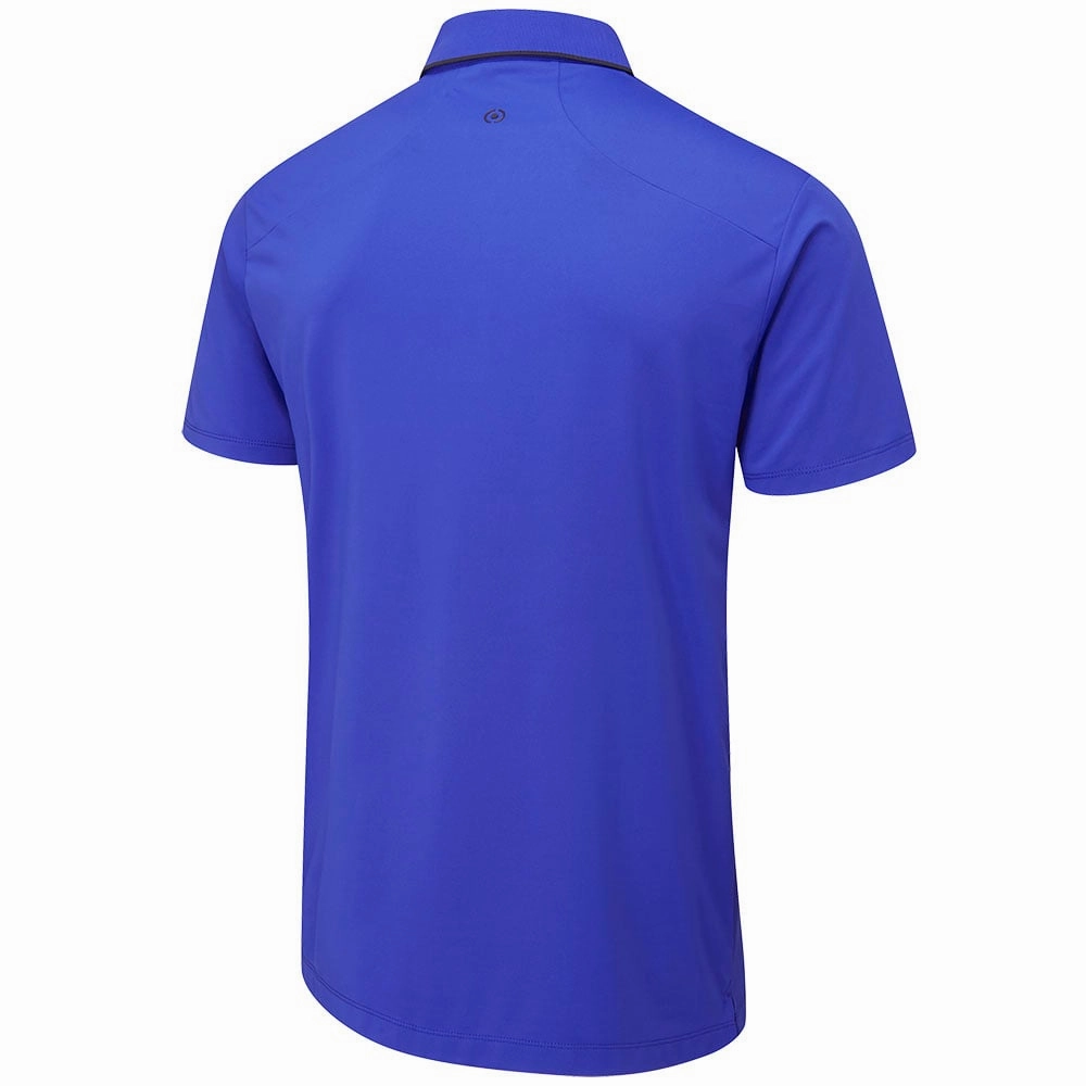 Leather combination Ping 1-A Putter Polo Shirt - Blue Surf