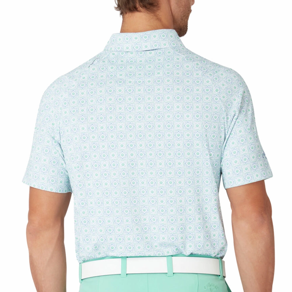 Comfy Design Callaway Golf Foulard Polo Shirt - Neptune Green