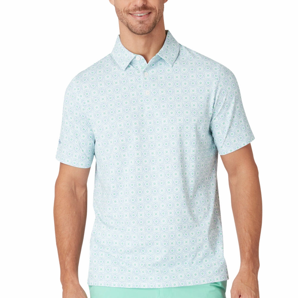 Fashion-Ready Callaway Golf Foulard Polo Shirt - Neptune Green