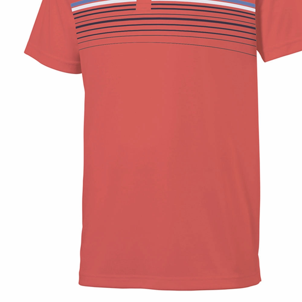 Lightweight Comfort Puma MATTR Canyon Polo Shirt - Hot Coral/Bright Cobalt