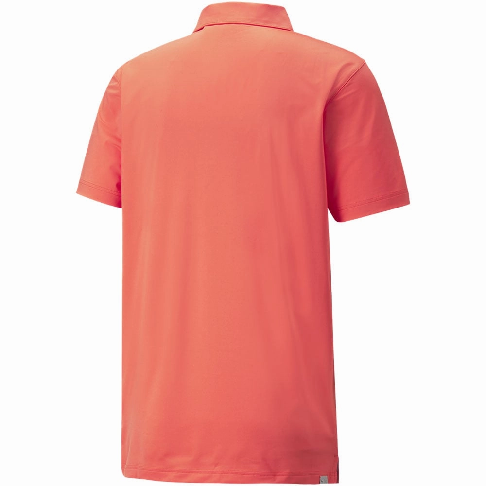 Chic Vibe Puma MATTR Canyon Polo Shirt - Hot Coral/Bright Cobalt
